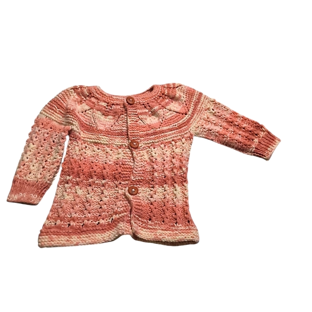 hand knitted baby sweater. Beautiful hand-woven baby cardigan 😍